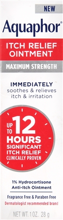 Aquaphor 1% Hydrocortisone Itch Relief Ointment – Image 9