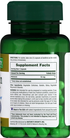 Nature's Bounty Melatonin 10 mg Capsules – Image 7