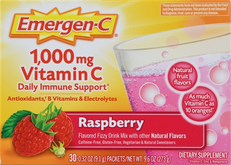 Emergen-C Daily Immune Support 1,000 mg Vitamin C Fizzy Drink Mix Packets Raspberry – Image 13
