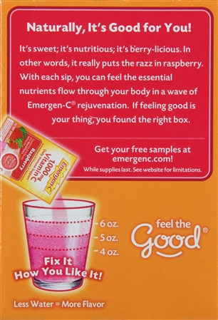 Emergen-C Daily Immune Support 1,000 mg Vitamin C Fizzy Drink Mix Packets Raspberry – Image 10