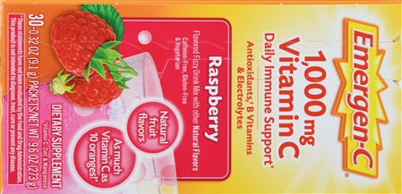 Emergen-C Daily Immune Support 1,000 mg Vitamin C Fizzy Drink Mix Packets Raspberry – Image 9