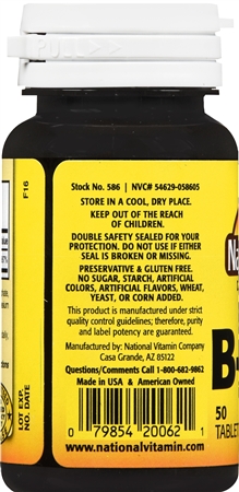 Nature's Blend Vitamin B- 12 1000 mcg Tablets – Image 14
