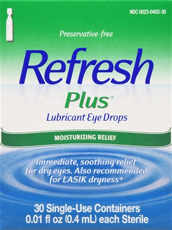 Refresh Plus Lubricant Eye Drops Single-Use Containers – Image 13
