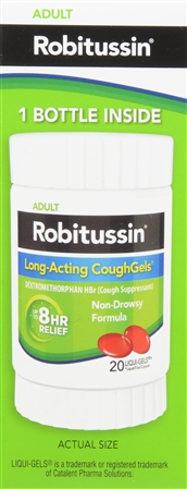 Robitussin Adult Dextromethorphan HBr Cough Suppressant Long-Acting CoughGels – Image 8