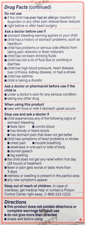 Motrin Children's Ibuprofen 100 mg Oral Suspension Original Berry Dye-Free – Image 9