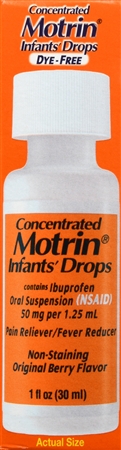 Motrin Infants' Ibuprofen 50 mg Concentrated Drops Original Berry Dye-Free – Image 8
