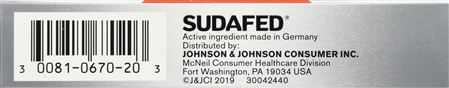 SUDAFED Sinus Congestion Pseudoephedrine HCl Coated Caplets Maximum Strength 12 Hour – Image 9