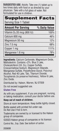 Caltrate Bone Health Advanced Calcium 600 mg + D3 Tablets – Image 10