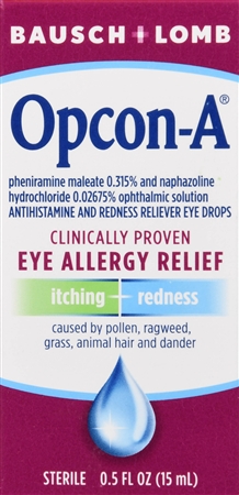 Bausch + Lomb Opcon-A Antihistamine and Redness Reliever Eye Drops – Image 9