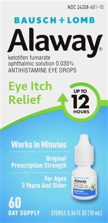 Bausch + Lomb Alaway Eye Itch Relief Ketotifen Fumarate 0.035% Antihistamine Drops – Image 9