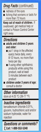 Bausch + Lomb Alaway Eye Itch Relief Ketotifen Fumarate 0.035% Antihistamine Drops – Image 8