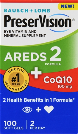 Bausch + Lomb PreserVision AREDS 2 Formula + CoQ10 100 mg Soft Gels – Image 9