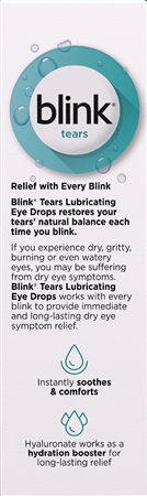 Bausch + Lomb Blink Tears Lubricating Eye Drops Mild-Moderate Dry Eye – Image 7