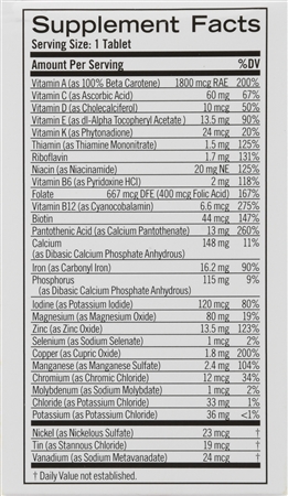 Geritol Nutrition Support Multivitamin/Multimineral Supplement Tablets – Image 12