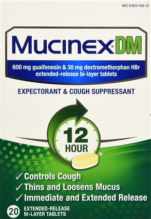Mucinex DM Expectorant & Cough Suppressant 12 Hour Extended-Release Bi-Layer Tablets – Image 11