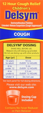 Delsym Children's 12 Hour Cough Relief Liquid Orange – Image 10