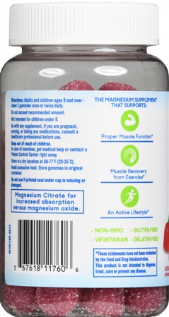 SlowMag Mg Muscle Health + Recovery Gummies Natural Berry – Image 6
