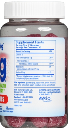 SlowMag Mg Muscle Health + Recovery Gummies Natural Berry – Image 5