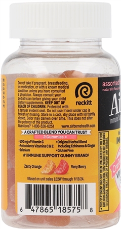Airborne Kids Immune Support Gummies Assorted Fruit – Image 8