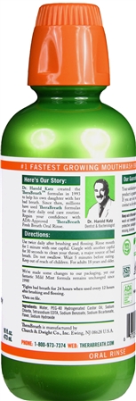 TheraBreath Fresh Breath Oral Rinse Mild Mint – Image 5