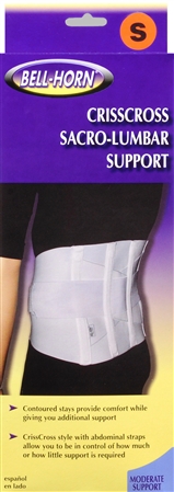 Bell-Horn Crisscross Sacro-Lumbar Support White S – Image 3