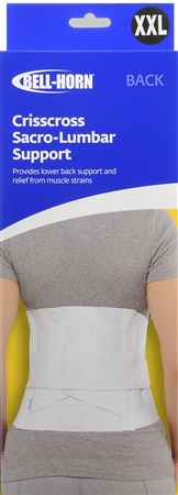 Bell-Horn Crisscross Sacro-Lumbar Support White XXL – Image 3