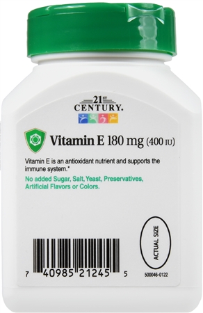 21st Century E 180 mg (400 IU) Softgels – Image 7