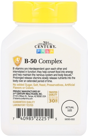 21st Century B-50 Complex Prolonged Release Tablets – Image 9