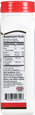21st Century Glucosamine 500 mg Chondroitin 400 mg Capsules Double Strength – Image 5