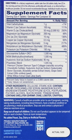 21st Century Arthri-Flex Advantage + Vitamin D3 Coated Tablets – Image 10