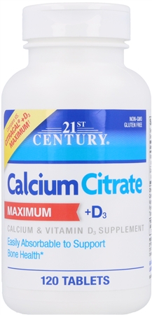 21st Century Calcium Citrate Maximum + D3 Tablets – Image 6
