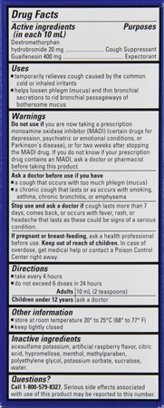 Diabetic Tussin Maximum Strength Cough & Chest Congestion DM Liquid Berry Sugar Free – Image 11