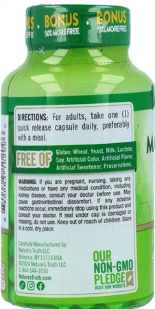 Nature's Truth Magnesium 500 mg Quick Release Capsules – Image 8