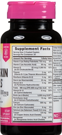 Sundance Hair, Skin & Nails + Biotin 5000 mcg Coated Caplets – Image 8