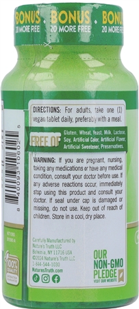 Nature's Truth B-12  1,000 mcg Tablets – Image 8