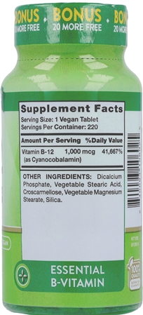 Nature's Truth B-12  1,000 mcg Tablets – Image 7