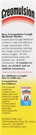 Creomulsion Adult Formula Cough Medicine Liquid – Image 8