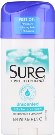 Sure Antiperspirant & Deodorant Invisible Solid Unscented – Image 5