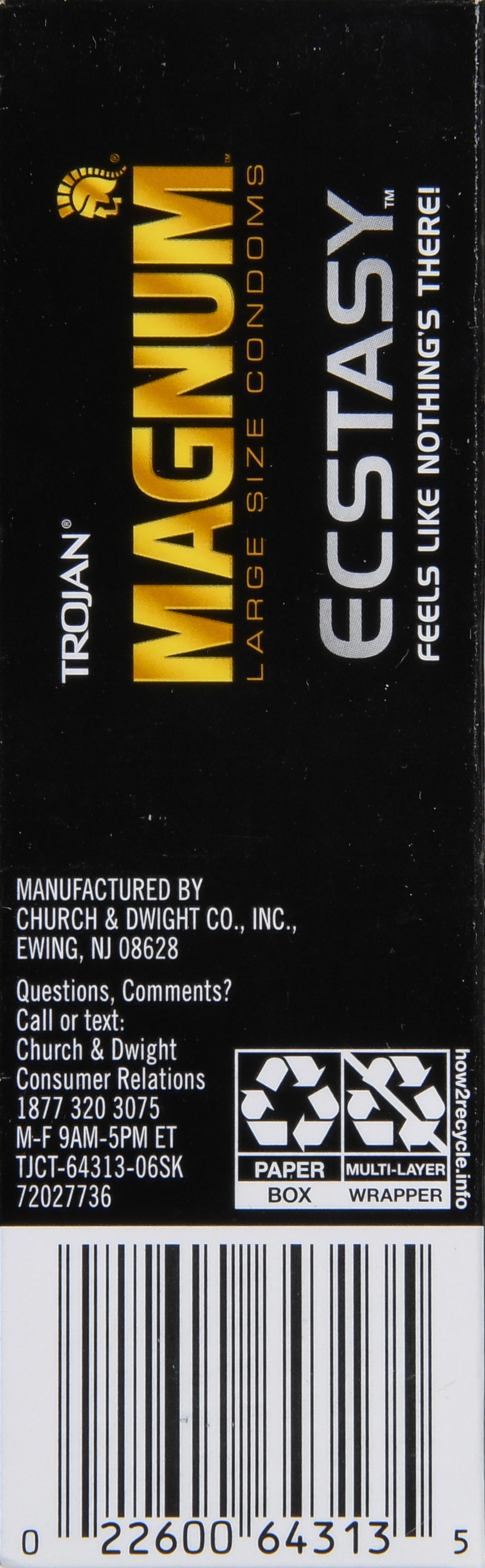 TROJAN Magnum Ecstasy Lubricated Latex Condoms – Image 15