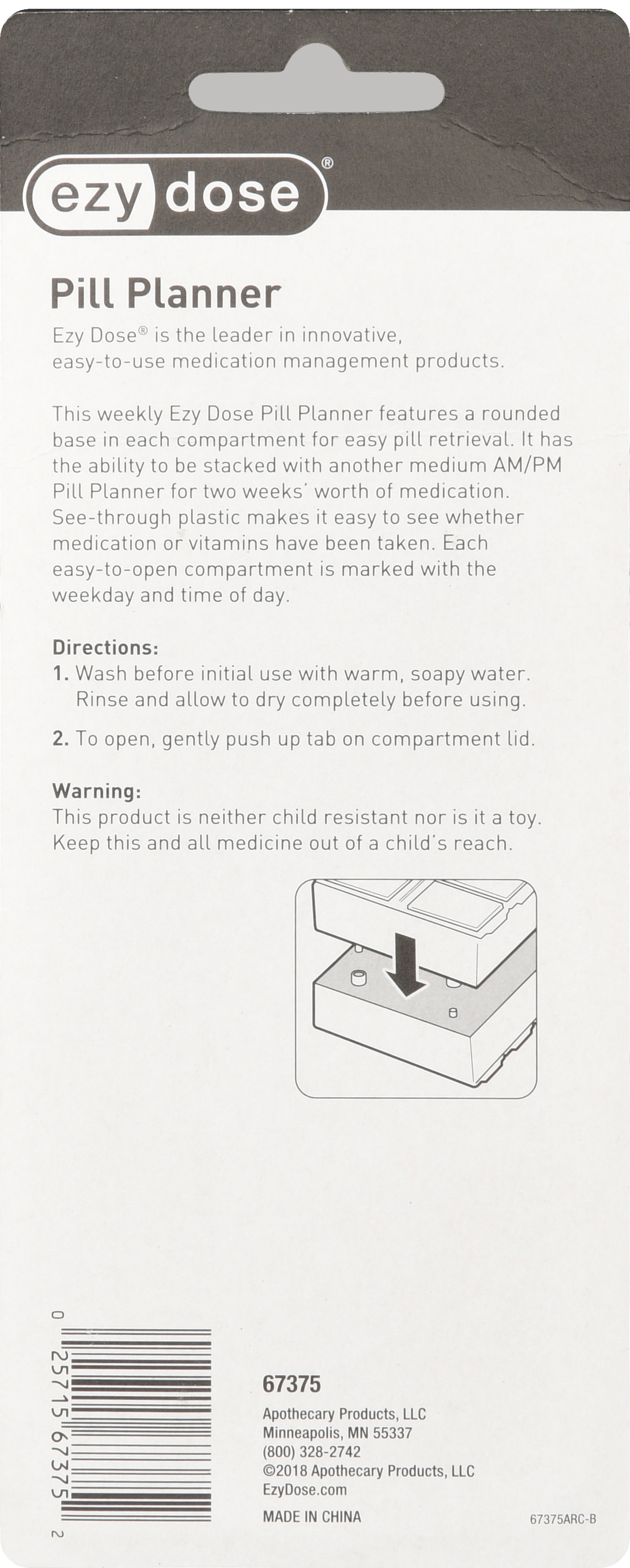 Ezy Dose Pill Planner Weekly AM/PM with Rounded Base Medium – Image 8