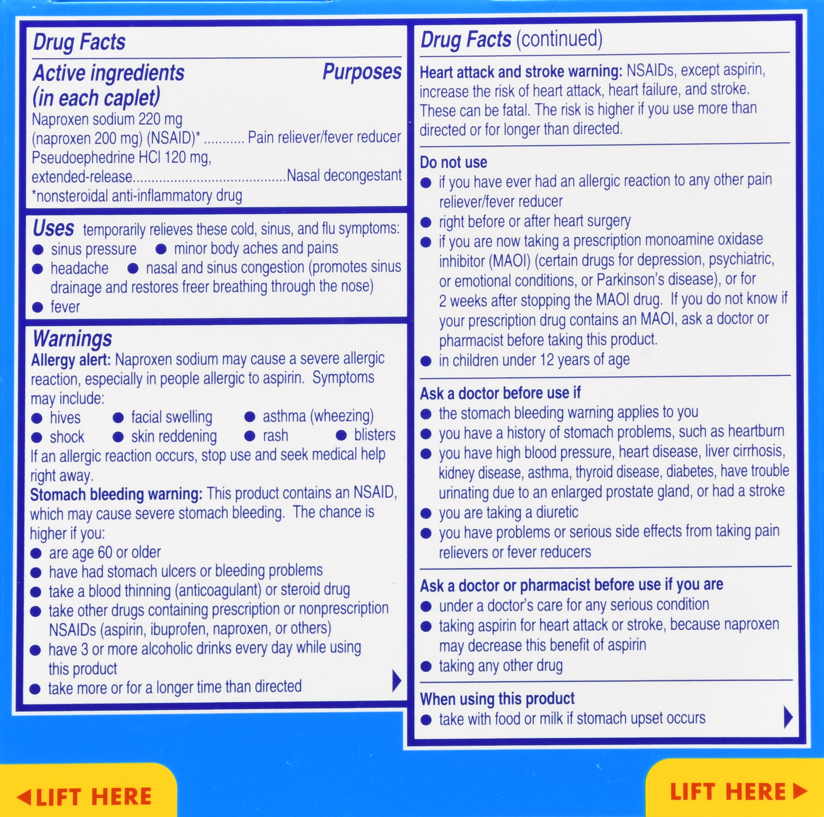 Aleve-D Sinus & Cold 12 Hour Caplets – Image 11