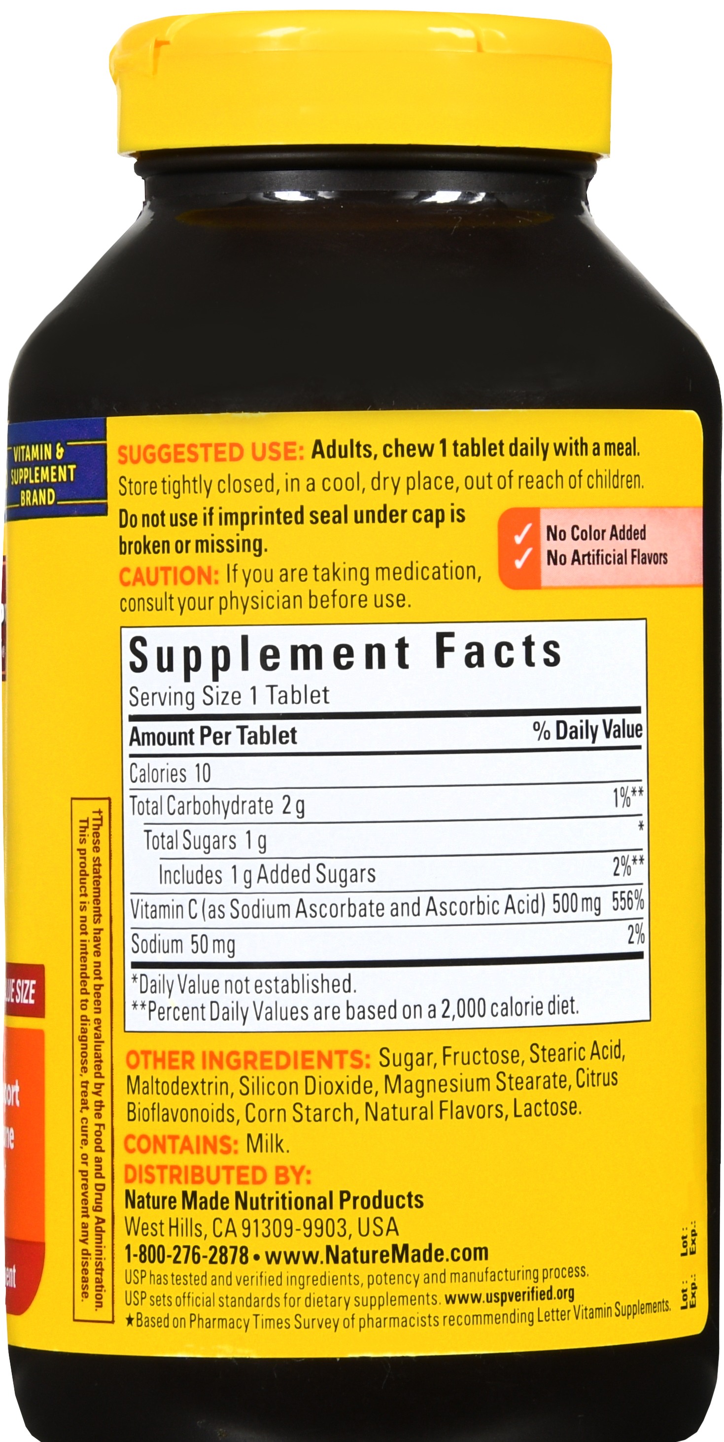 Nature Made C  500 mg Chewable Tablets Orange – Image 20