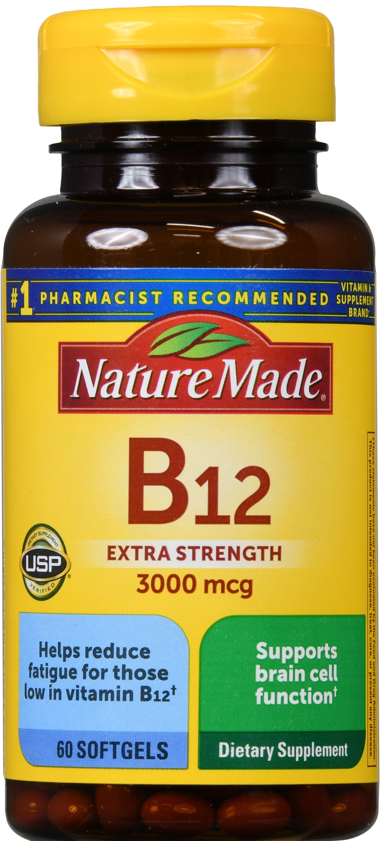 Nature Made B12 3000 mcg Softgels Extra Strength – Image 12