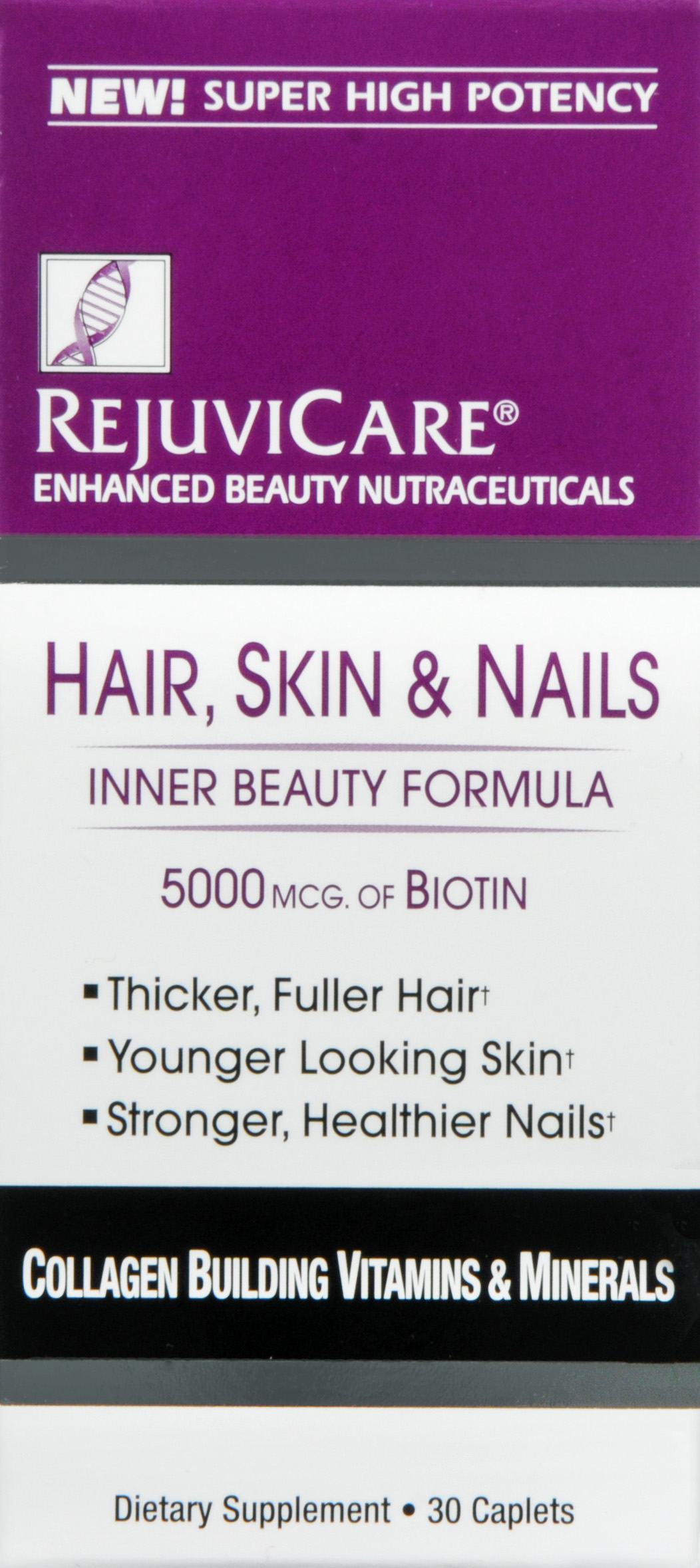 RejuviCare Hair, Skin & Nails 5000 mcg of Biotin Caplets – Image 13