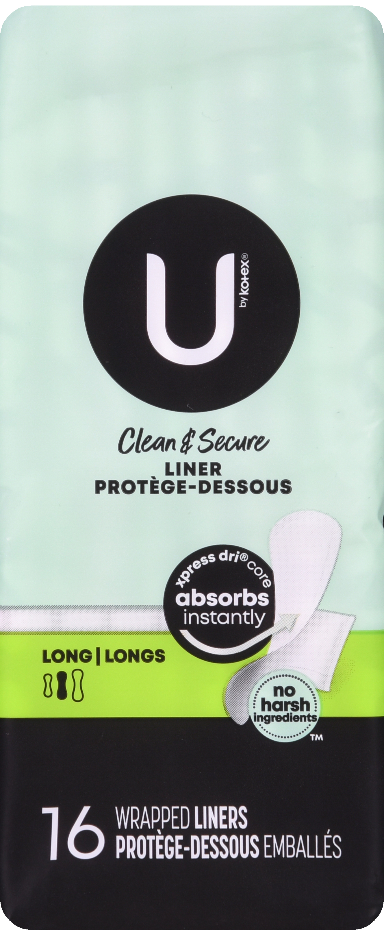 U by Kotex Clean & Secure Liners Long – Image 10