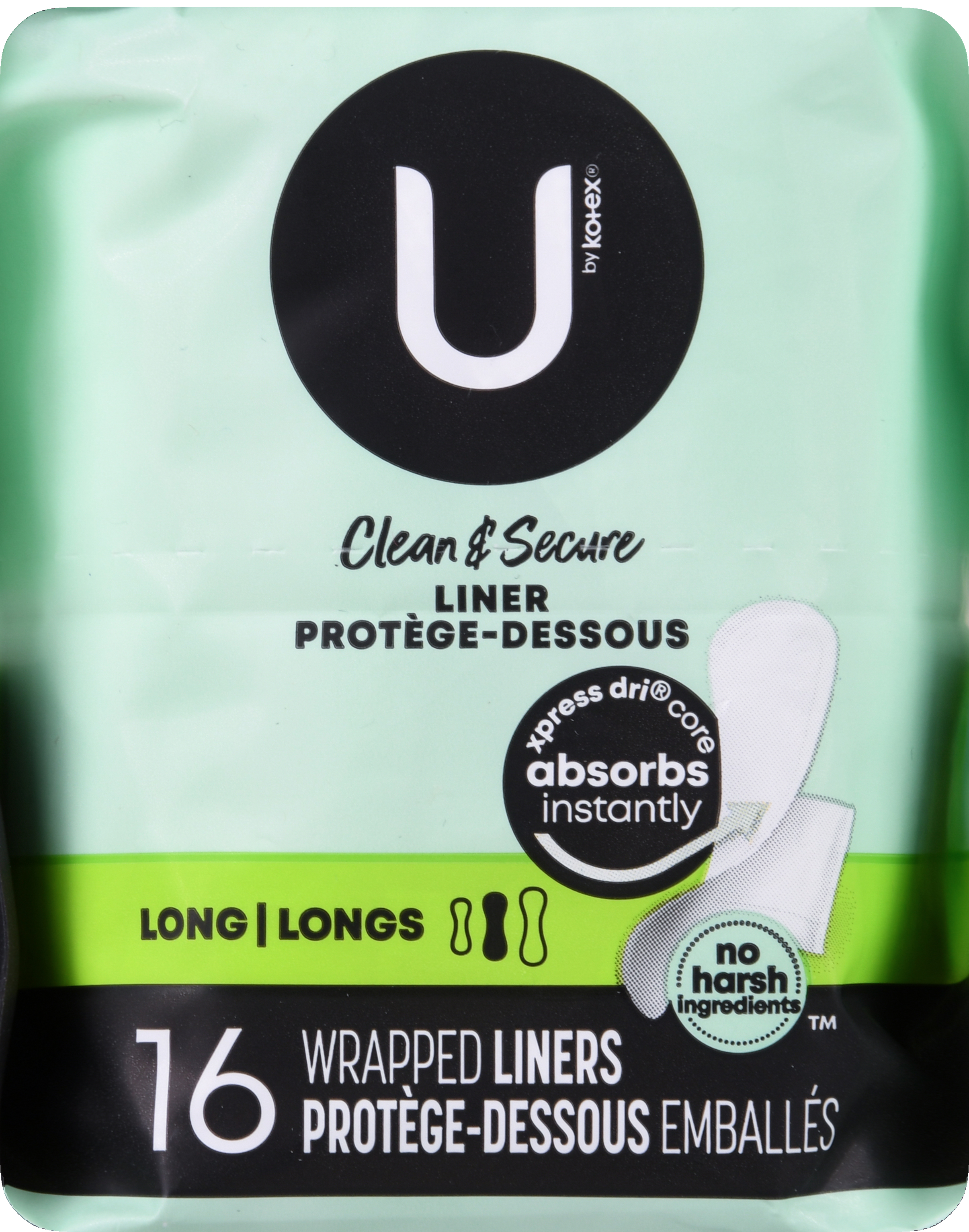 U by Kotex Clean & Secure Liners Long – Image 12