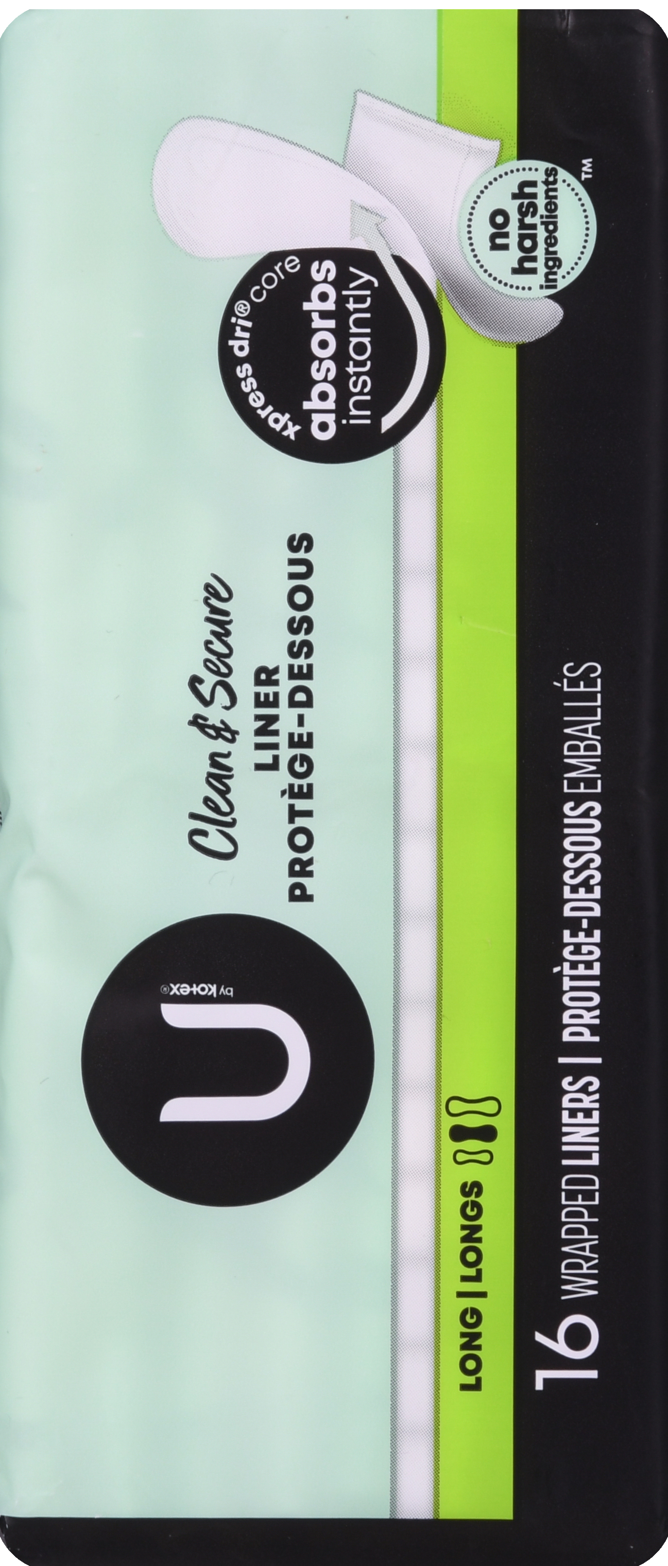 U by Kotex Clean & Secure Liners Long – Image 13