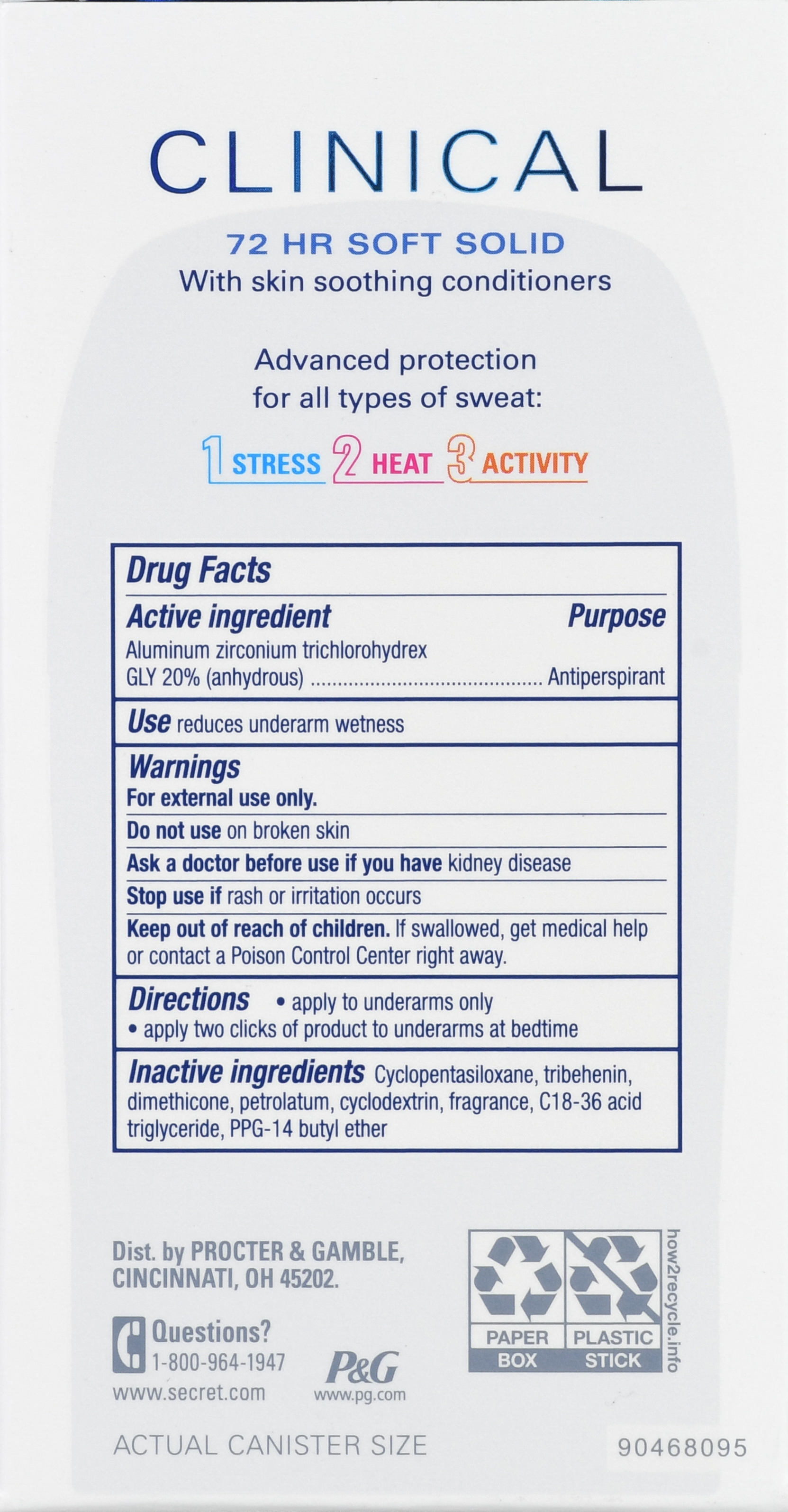Secret Clinical Antiperspirant/Deodorant Soft Solid Light & Fresh – Image 16