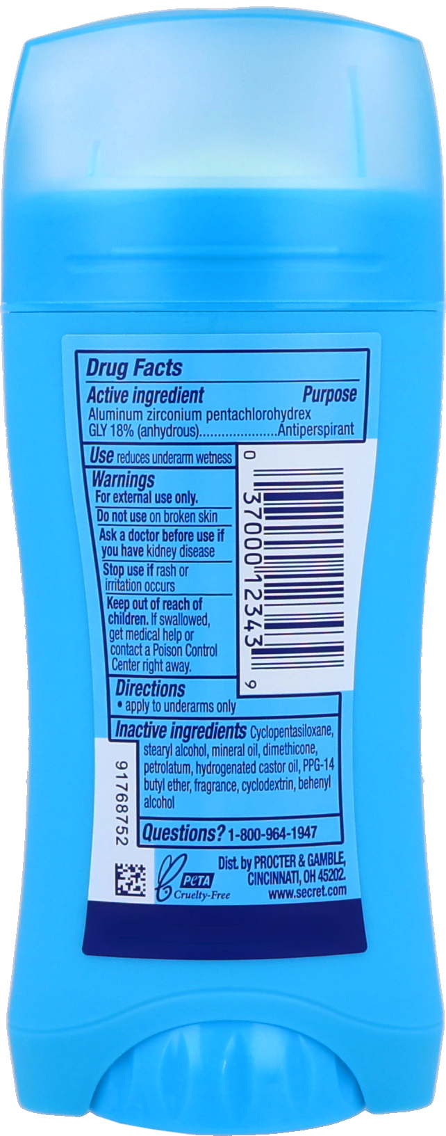 Secret Antiperspirant/Deodorant Invisible Solid Powder Fresh – Image 9