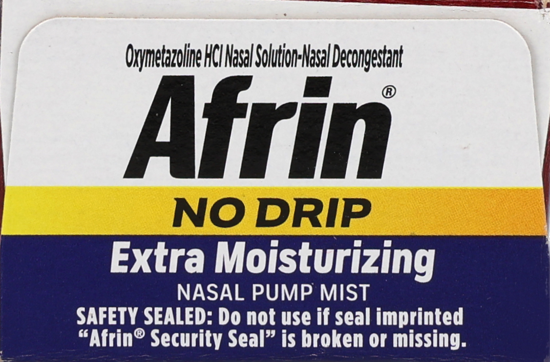 Afrin No Drip Extra Moisturizing Oxymetazoline HCl Nasal Decongestant Pump Mist – Image 13
